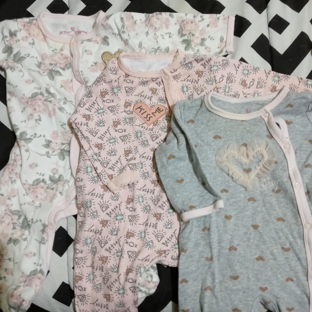 3/6 month Betsey Johnson Sleepers